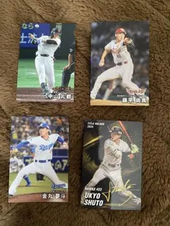 カルビー プロ野球チップス 2025 4枚セット
