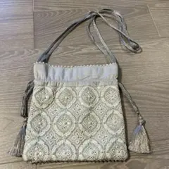 ne Quittez pas ビーズ刺繍 巾着 ショルダーバッグのサムネイル