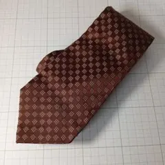 Borsalino ブラウン チェック柄 ネクタイ 中古