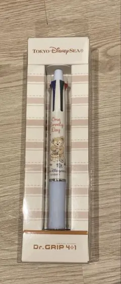 新品タグ付き　ダッフィー　ボールペン　Dr.GRIP ４＋１　多機能ペン
