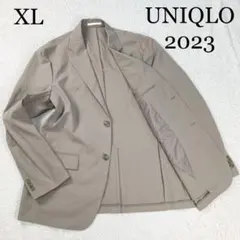 【美品】ユニクロ感動ジャケット2023　ＸＬ　ベージュ　春夏