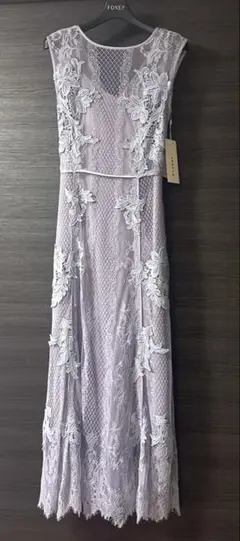 【新品.未使用】タグ付フレイアイディー花柄刺繍 ロングワンピース　ドレス