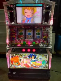 パチスロ実機 ツインエンジェル３ 裏ロム付 5号機 コイン不要機・ボリューム取付のサムネイル