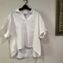 LACOSTE ホワイト ポロシャツ 40