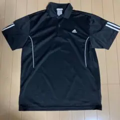 アディダス 半袖ポロシャツ 黒 CLIMALITE Mサイズ