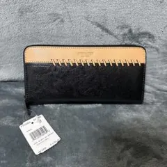 未使用 コーチCOACH ラウンドファスナー長財布 レザー F75209