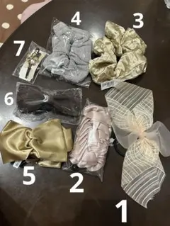 ヘアアクセサリーセット 7点 タグ付き新品未使用