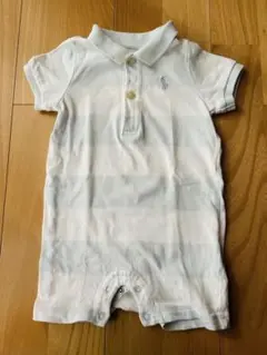 Ralph Lauren ポロシャツ 6M ホワイトストライプ
