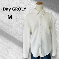 ◆Day GLORY デイグローリー　華夫格紋 長袖襯衫 白色 M