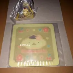 サンリオキャラクターズ クリアラバーコースター&キーホルダー ポムポムプリン