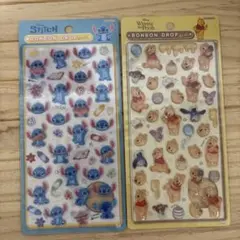 ボンボンドロップシール　正規品　スティッチ プーさん