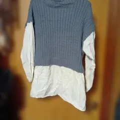 値下げナイスクラップ　フリーサイズ　ニットチュニック