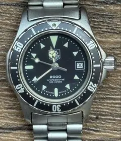 稼働 TAG HEUER 973.008 2000 プロフェッショナル ブラックのサムネイル