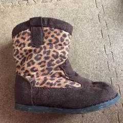 14センチ ヒョウ柄ブーツ
