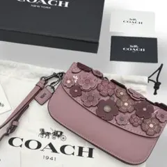 ✨美品✨ コーチ 長財布 フラワーモチーフ ショルダーバッグ 73569 