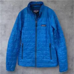 パタゴニア ナノパフジャケット S ブルー プリマロフト 中綿 レディース 軽量