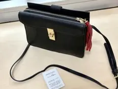 SMIR NASLI Gem. 本革ショルダーバッグ ブラック ゴールド金具のサムネイル