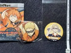 ハイキュー　グリッター缶バッジ&シール　月島蛍　ツッキー