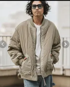 カンビオ　 ルーズシルエットキルキングボンバーブルゾン　ブルゾン　キルティング