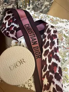 Christian Dior レオパード柄スカーフ