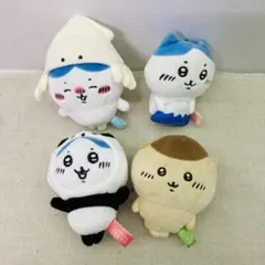 【4点セット】ちいかわ　ぬいぐるみ　ハチワレ　くりまんじゅう　ご当地　着ぐるみ