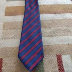 mila schön シルク100% ネクタイ ネイビー/レッドストライプ