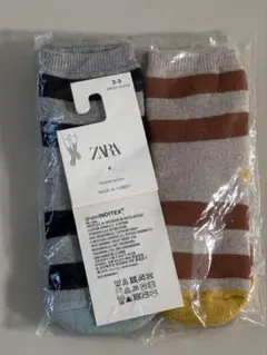 ZARA ベビー靴下 2-3歳 ストライプ