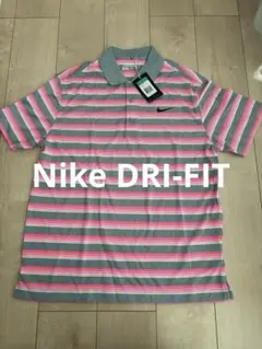 新品未使用Nike DRI-FIT ポロシャツ XL グレー/ピンク6000円