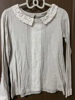 新品未使用☆サマンサモスモス☆レース付き襟 ☆長袖カットソー