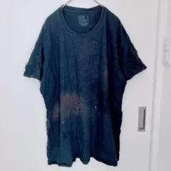 訳あり❗️Tシャツ　半袖 無地 ビッグサイズ L 黒 綿　ブラック　ダメージ　黒T