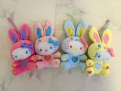 ハローキティ カラフルバニー ４種セット　平成2011当時物　15cm