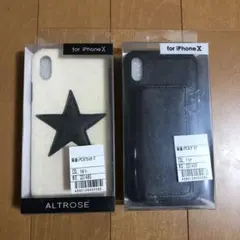 新品 3000円相当 2個 iPhoneX スマホケース ポーチ キャンバス 星