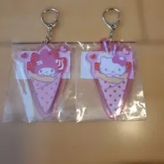 サンリオ クレープ アクリルキーホルダー キティ マイメロディのサムネイル