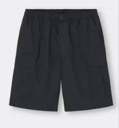 GU メンズ カーゴショートパンツ ブラック L ミリタリーのサムネイル