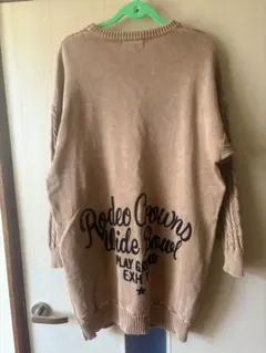 Rodeo Crowns ベージュ ケーブルニットセーター