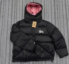 Stussy ダウンジャケット ブラック/ピンク