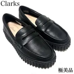 【極美品】クラークス トーヒルペニー ローファー ブラック 厚底 レザー UK3のサムネイル