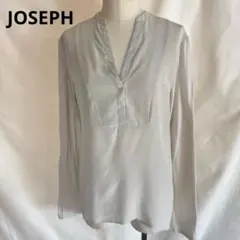 JOSEPH シルクブラウス 長袖Vネック 上品トップス レディース アイボリーのサムネイル