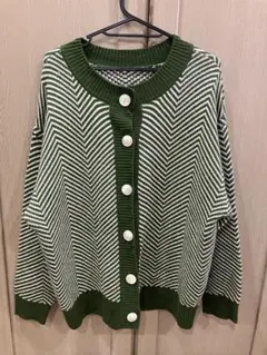 RETRO GIRL 緑　2WAY ニット　カーディガン　長袖