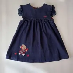 【最終値下げ】ファミリア　80 ワンピース　チュニック　スカート　くま　セーラー