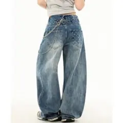 jeMMENER star accent denim スターアクセントデニムS