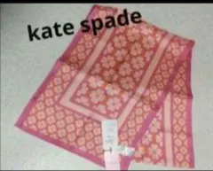 kate spade 花柄スカーフ ピンク系 約53cm【新品未使用　タグ付き】