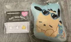 マルチデコパーツ 3P ポチャッコ&ポチャッコぬいぐるみキーホルダー(日焼) ②