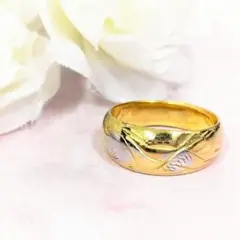 純金 K24 松鶴 極楽 月型 甲丸 リング フリーサイズ - メルカリ