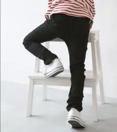 devirock ウルトラストレッチパンツ(やわらかタッチ) キッズ 黒 140