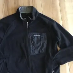 mont-bell ブラック フリースジャケット　古着