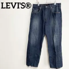 LEVI'S® リーバイス ストレートデニム ネイビーブルー アメカジ 古着