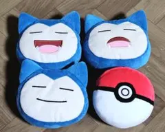 ポケモン カビゴン 顔型ミニポーチ 4種