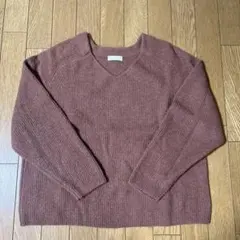 earth music&ecology Vネックセーター 長袖