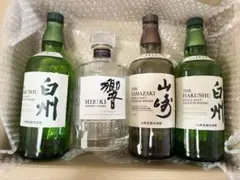 【空き瓶】サントリーウイスキー 4本セット (響、山崎、白州×2)